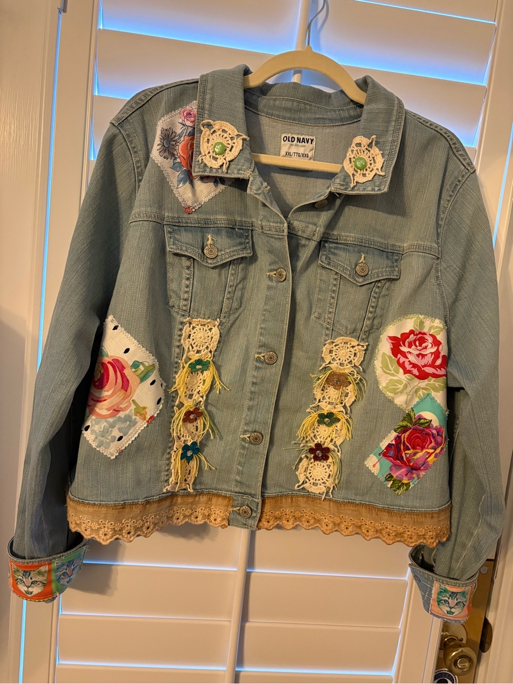 Old Navy XL Art to Wear stretch denim Jacket